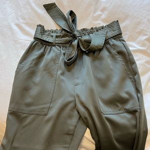 Army green Flowy work pants